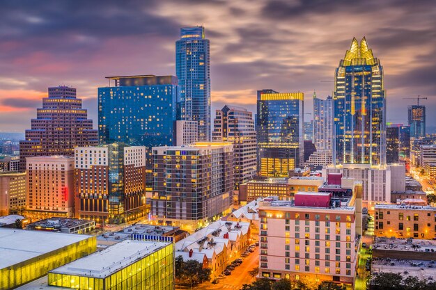 El paisaje urbano de Austin, Texas, EE.UU.