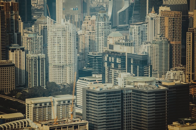 Paisaje urbano de Bangkok.