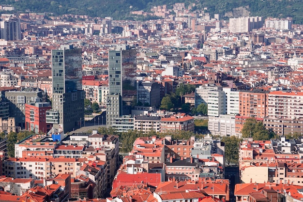 Foto paisaje urbano de la ciudad de bilbao españa