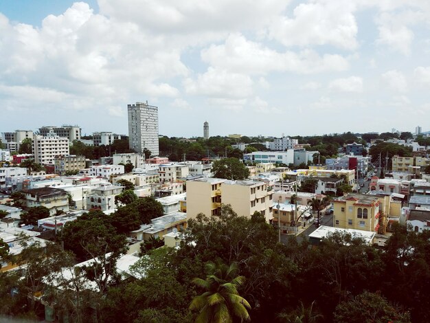 Foto paisaje urbano contra el cielo