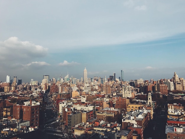 Foto paisaje urbano contra el cielo