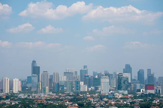 Foto paisaje urbano contra el cielo