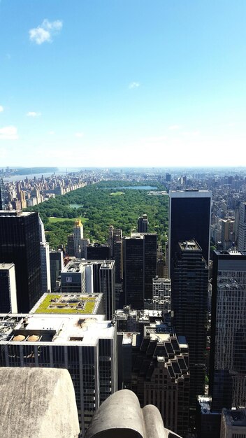 Foto paisaje urbano contra el cielo