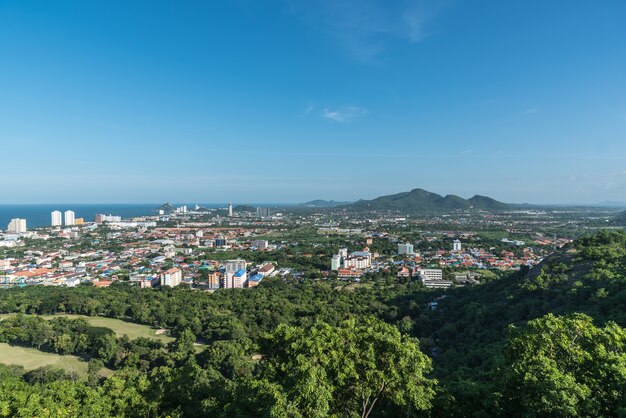 Foto paisaje urbano de hua hin prachuap khiri khan, tailandia