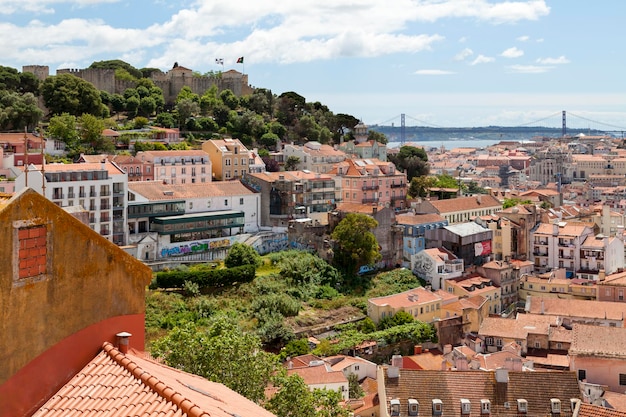 Paisaje urbano de Lisboa en Portugal