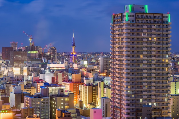 Paisaje urbano de Sapporo Hokkaido Japón