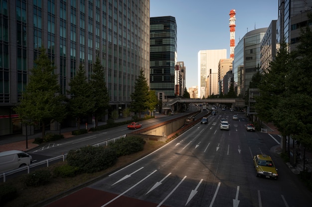 Paisaje urbano de Tokio durante el día