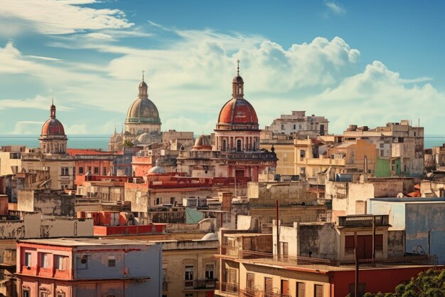 Foto paisaje urbano de la valeta con la basílica de san nicolás malta la habana cuba centro del horizonte ai generado