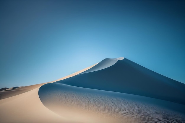 Paisaje vacío Dunas del desierto Relajación relajación soltar todo lo innecesario no pensar en nada Relajación moderna Generación AI