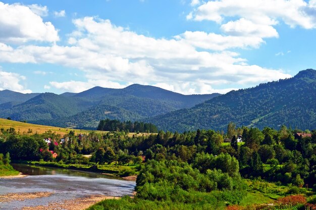 Paisaje de verano de montaña