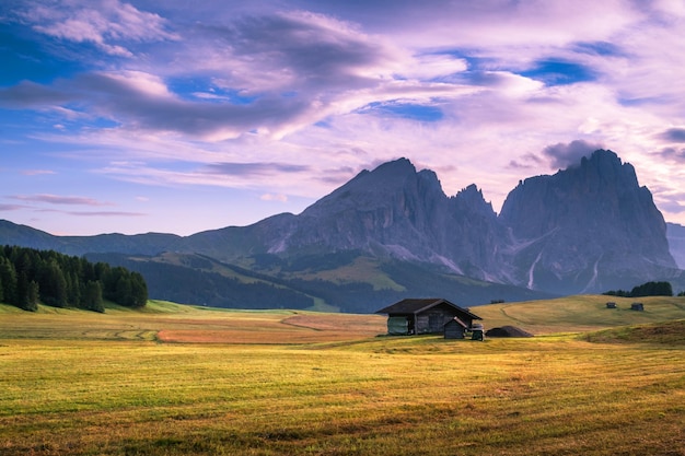 Paisaje De Verano Con Montañas Verdes