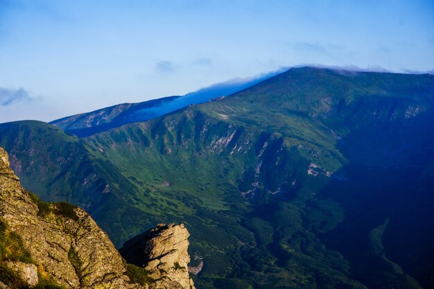 Paisaje de verano en las montañas