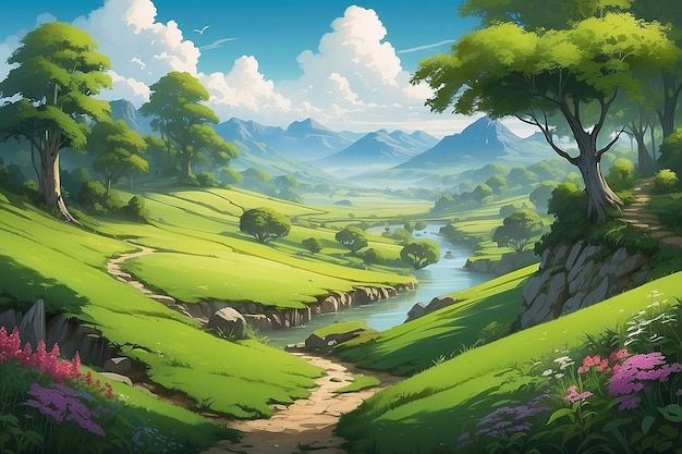 Paisaje verde