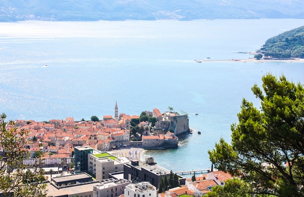 Paisaje con vistas a Budva, Montenegro