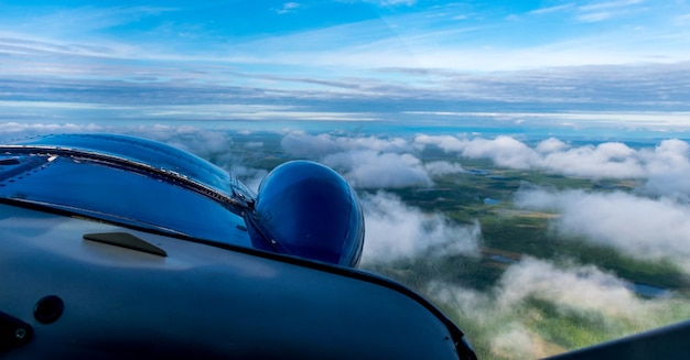 Paisaje visto a través de un avión