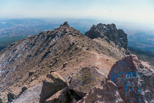 Foto paisaje del volcán malinche en puebla mexico