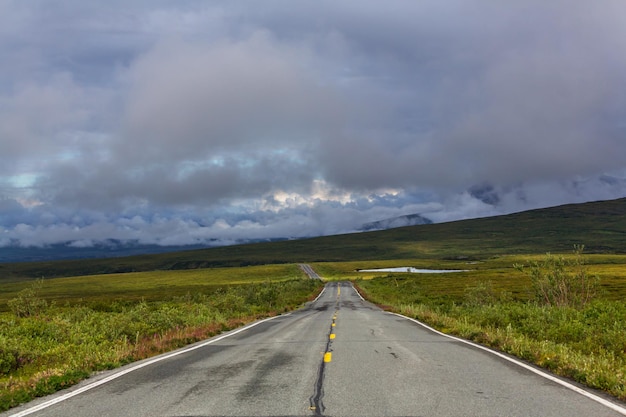 Paisajes en la autopista Denali, Alaska.