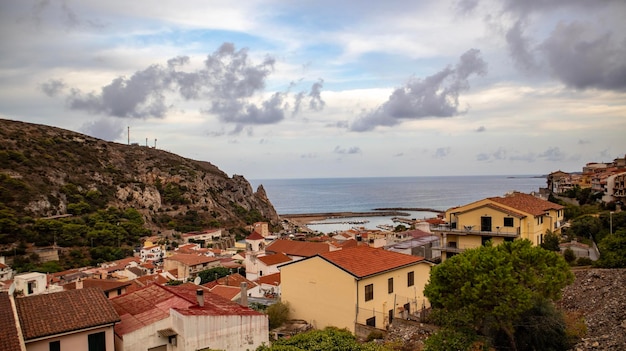 Paisajes de cerdeña, isla mediterránea, italia