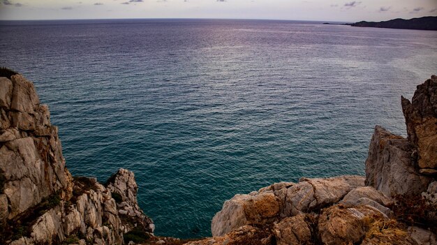 Paisajes de cerdeña, isla mediterránea, italia