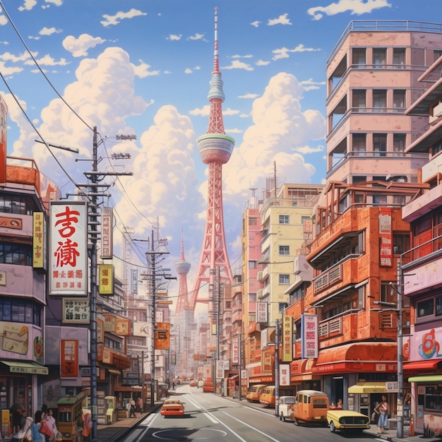 Paisajes de la ciudad de Tokio