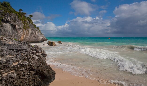 Paisajes marinos de la Península de Yucatán Tulum