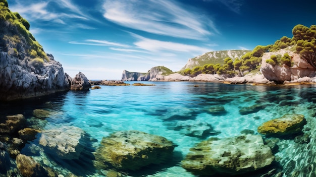 Paisajes de Menorca en las Islas Baleares