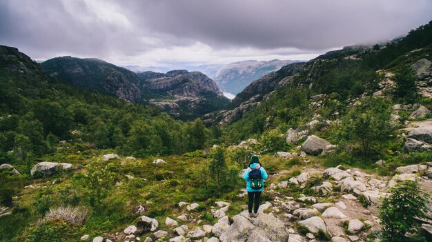 Paisajes en las montañas. Noruega