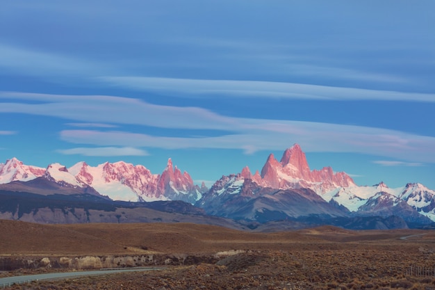 Foto paisajes de la patagonia en el sur de argentina