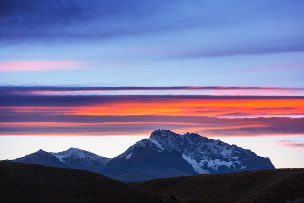 Paisajes de la Patagonia en el sur de Argentina