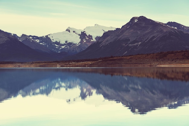 Paisajes de la Patagonia en el sur de Argentina