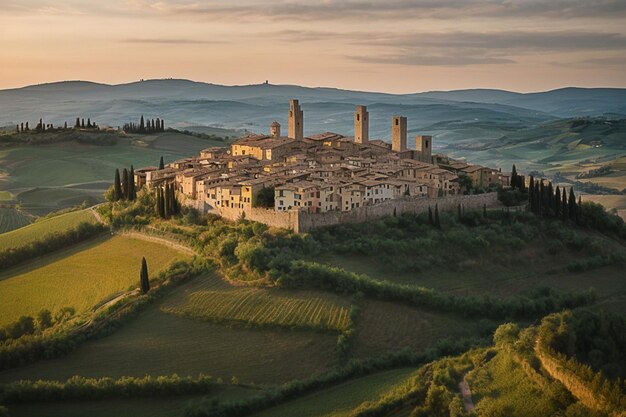 Foto paisajes de la toscana