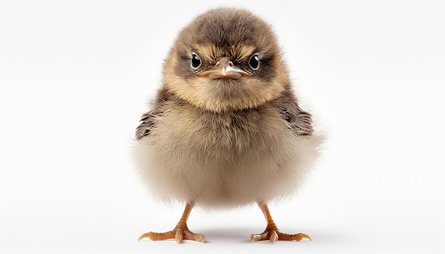 Foto un pajarito con la cara feliz disparó la elevación