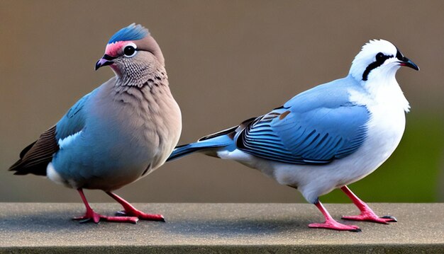 Foto pájaro amoroso pájaro lindo pájaro pareja