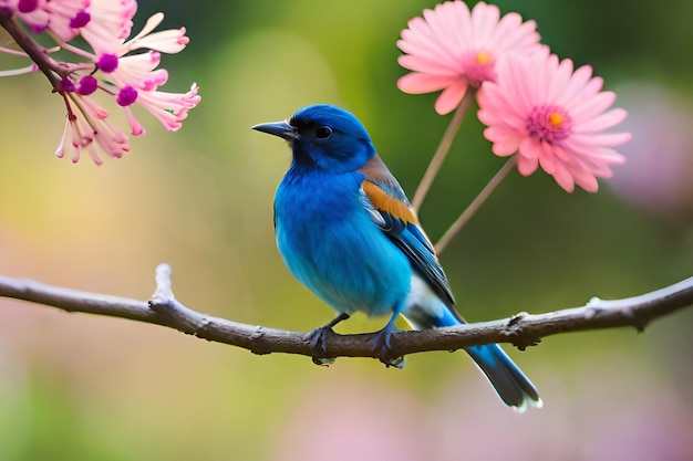 un pájaro azul con un cofre azul y un cofre azul.