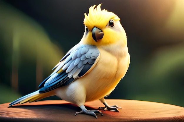 Foto un pájaro cacatúa muy lindo hermoso pájaro