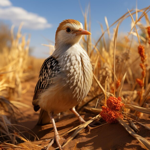 Foto pájaro del cangrejo de maíz