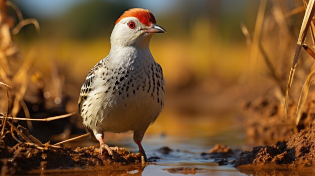 Foto pájaro del cangrejo de maíz