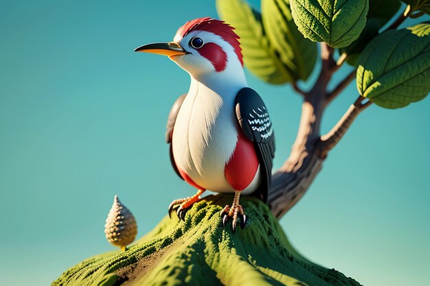 Pájaro carpintero salvaje protección animal HD fotografía foto papel tapiz fondo ilustración