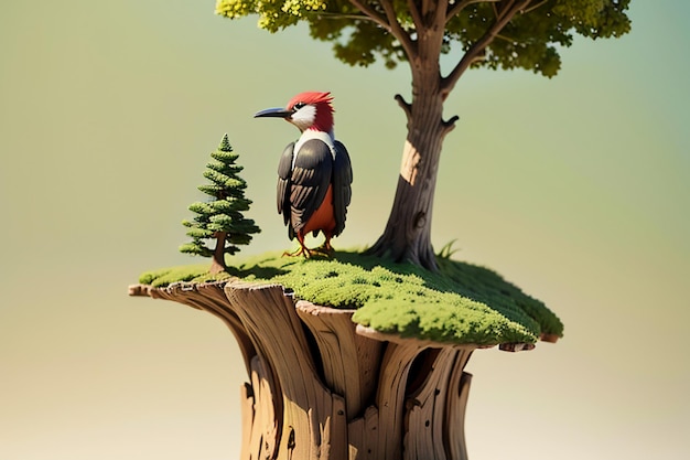 Pájaro carpintero salvaje protección animal HD fotografía foto papel tapiz fondo ilustración
