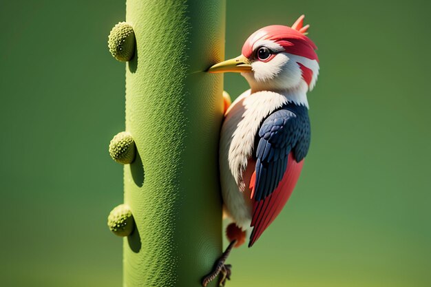 Pájaro carpintero salvaje protección animal HD fotografía foto papel tapiz fondo ilustración