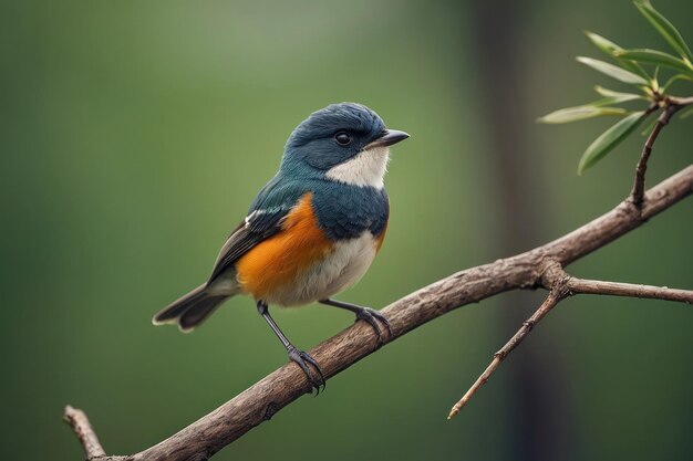 Un pájaro de colores posado en una rama de un árbol