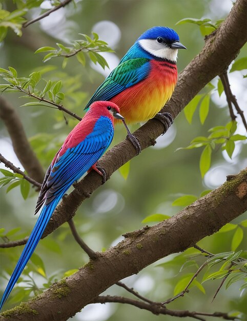 pájaro de colores