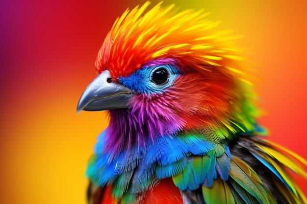 pájaro de colores