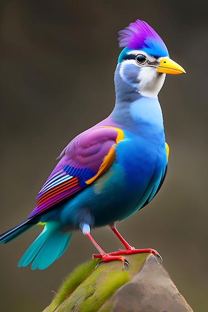 un pájaro colorido