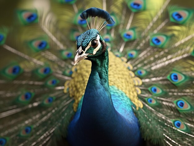 Foto un pájaro fénix con un fondo negro