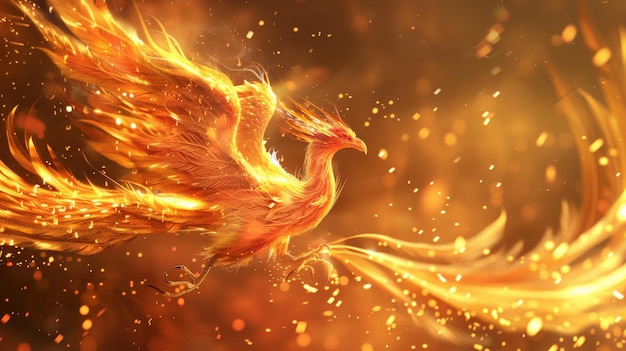 El pájaro de fuego es una criatura mítica que es un símbolo de esperanza, renacimiento y renovación.
