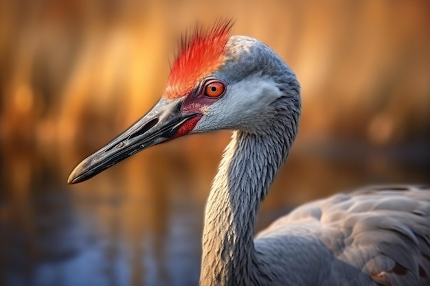 El pájaro grullo de las colinas de arena