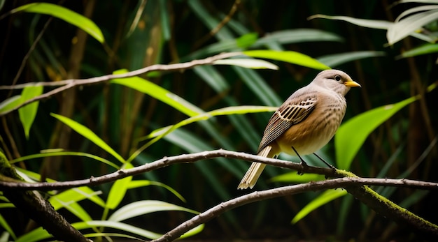 Un pájaro hermoso en la selva