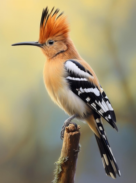 El pájaro Hoopoe de Eurasia