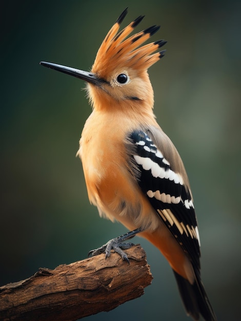 El pájaro Hoopoe de Eurasia